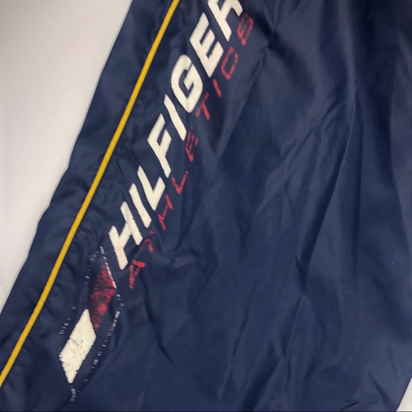Tommy Hilfiger Athletic Pants Blue Spellout Men xs - Picture 2 of 7